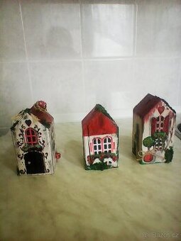 Malované dřevěné domečky-nové