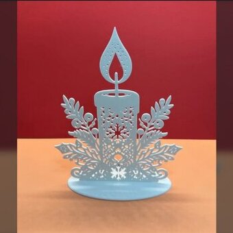 Vánoční svíčka z 3D tisku