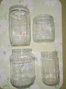 Zavařovací sklenice, čisté, různé velikosti