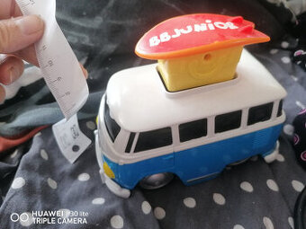 retro hračka auto Volkswagen Bus modrý. autobus vw hračka. 6