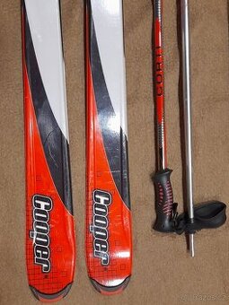 carvingove lyže + lyžáky+ hůlky