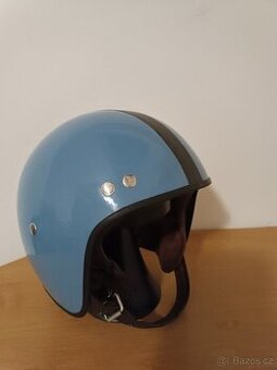 Stará přilba, helma - modrá