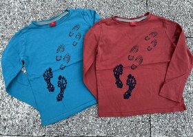 2x tričko, triko s dlouhým rukávem vel. 116/122