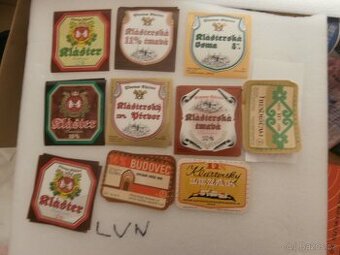 pivní  etikety pivovar Klášter