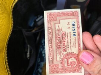 Bankovka 5 Kčs z roku 1949