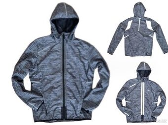 Pánská běžecká bunda Run Rain šedá KALENJI, vel. S-M