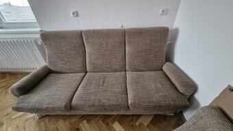 Gauč,sedačka, taburet+dvě křesla