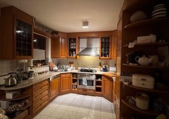 Velká rustikální linka z masivu se spotřebiči,6584