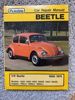 VW BROUK BEETLE KARMANN-GHIA originální montážní manualy
