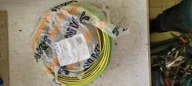 nový kabel jednožilový zelenožlutý 6mm2