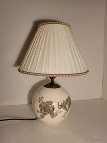 signovaná lampa, Matějů 1941, keramická stará lampička - 1