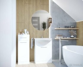 Koupelnový nábytek s umyvadlem a zrcadlem