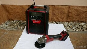 AKU RÁDIO MILWAUKEE M18RC//AKU ÚHLOVÁ BRUSKA