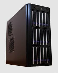 NAS / SAN Storage 15x HOT Swap pozic + 5x 16TB SATA disk - 1