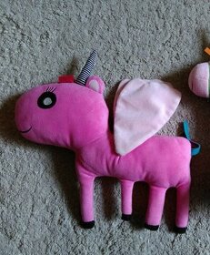 hračka plyšový pony, růžový jednorožec, koník Ikea - 1