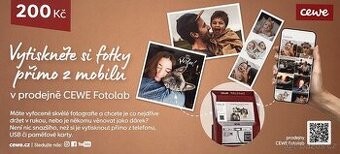 Poukaz na tisk fotek v hodnotě 200,-Kč
