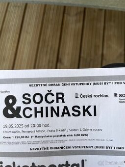 SOČR & CHINASKI 19.5.2025