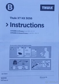 Kit Thule 3056 CITROËN C4 Picasso, Grand Picasso 07-13