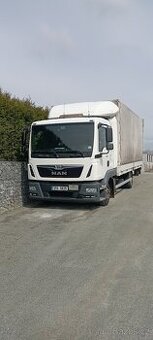 MAN TGL 8/180 valník,plachta,hydr.čelo