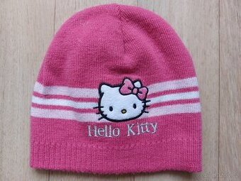 Dívčí čepice Hello Kitty cca 4-9 let, 110/116, 122/128