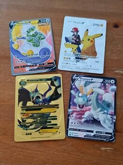 Pikachu - Shadow Lugia - Drampa - Tormadus /Pokemon kartičky