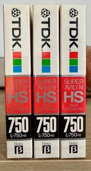 3x BETAMAX TDK HS L-750