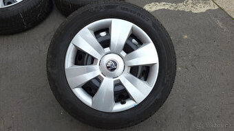 Téměř NEJETÁ zimní kola 15" 5x100 Škoda Rapid, Fabia 3