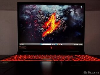 Nepoužitý herní Nitro v16,R5-8645hs,DDR5,RTX-6gb-Mux,ZÁRUKA