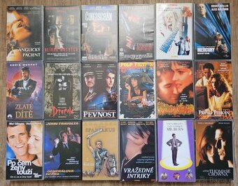 PRODÁM SADU 24KS FILMŮ NA ORIGINÁLNÍCH VHS - SUPER STAV