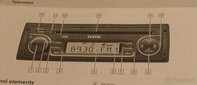 IVECO - návod na autorádio CD + MP3