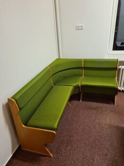 Rohová kuchyňská retro lavice s úložným prostorem