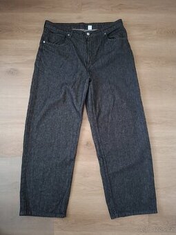 Černé baggy džíny - H&M, &Denim, velikosti 48