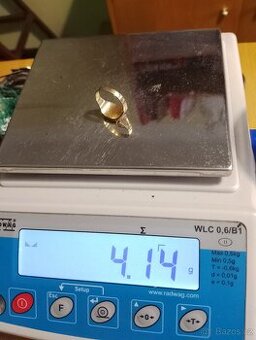 Zlatý prsten 585 pánský nový