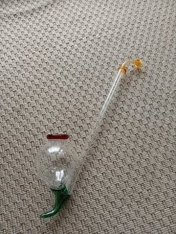 Skleněná dekorační fajfka