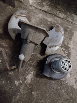 Kovářská výheň, ochranný  klín, ventilátor