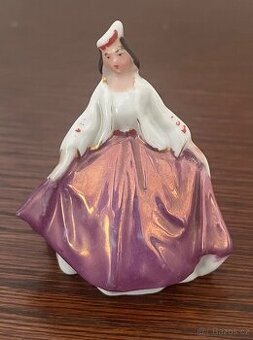 Miniaturní porcelánová, soška ruské tanečnice"Perepljas"