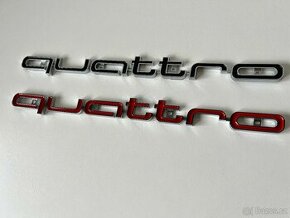 Logo do masky na vozy Audi znak Quattro - 1