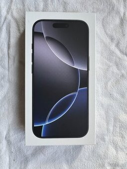 iPhone 16 Pro 256GB černý titan nový, zár. 24měsíců
