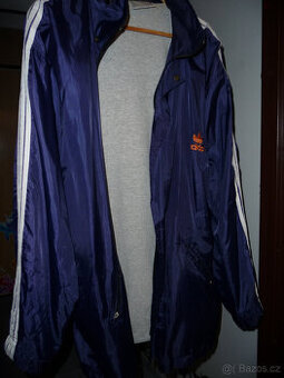 ADIDAS bunda pánská dlouhá šusťáková - RETRO