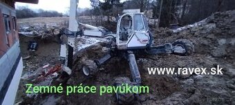 Kráčejici bager , zemní práce