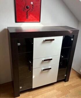 Vitrína s barem 130x130,5x42 (š x v x h)