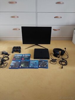 Playstation 4 slim set Vše dohromady