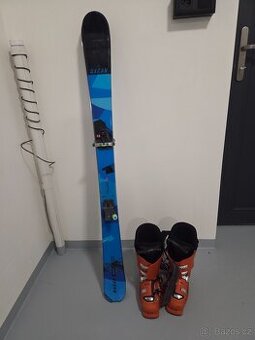 Detsky skialp set - lyze Hagan 125cm, boty Tecnica 23.5, TLT