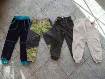 Tepláky, teplé/fleec kalhoty a pogumované-vel.110/116