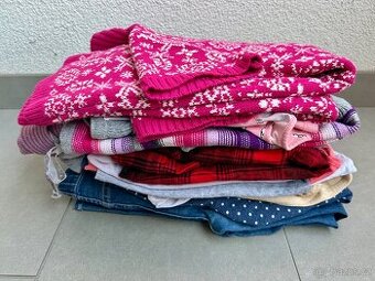 Set dívčího oblečení vel 122 - 128 -134
