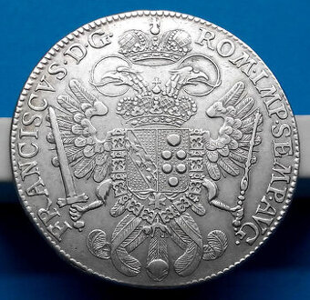 Stříbrná mince císař František Lotrinský