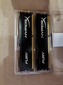 RAM DDR3 paměť 2x 4Gb Fury hyperX