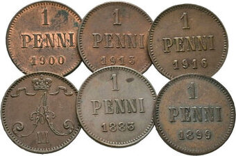 Staré mince soubor carské Rusko - impérium