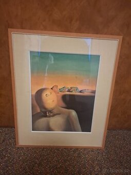 Obraz žlutá postava