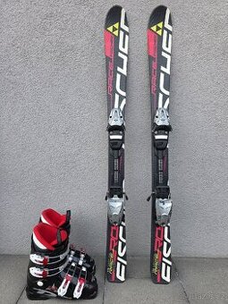 Dětské lyže FISCHER RACE JR, 110 cm + lyžáky DALBELLO